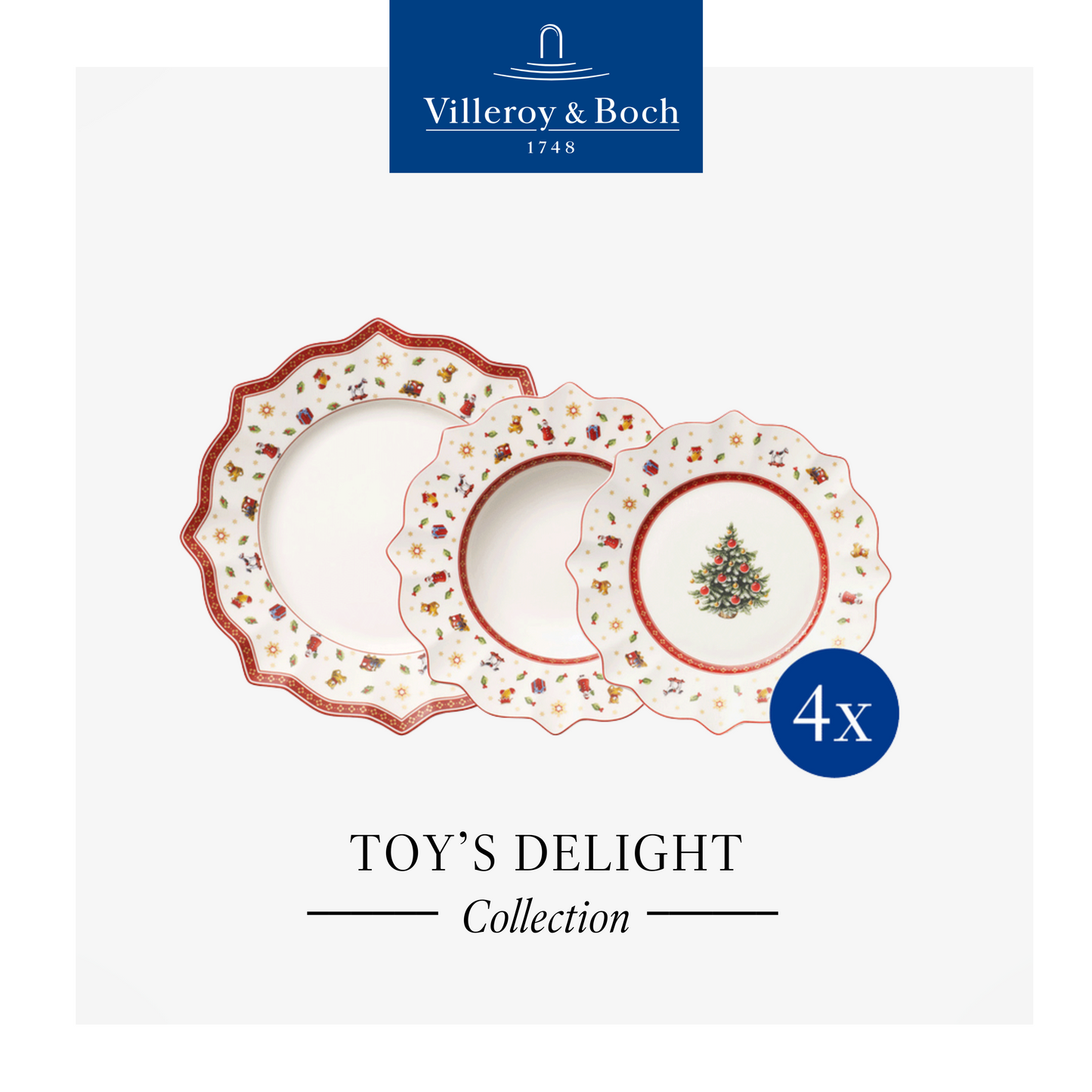 Toy's Delight Set of plates, Box of 12