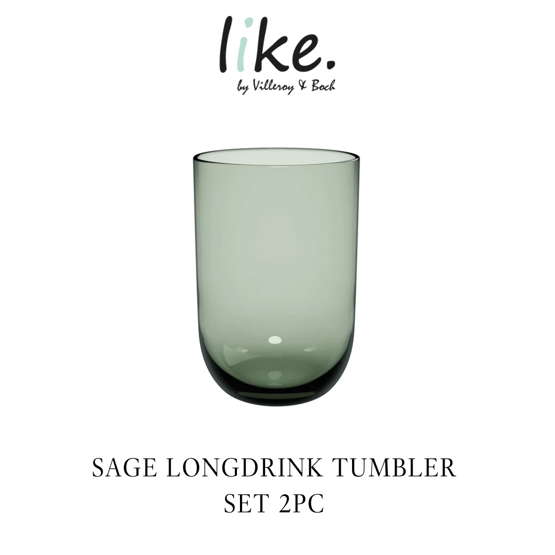 Like Clay Long Drink Glasses, Set of 2