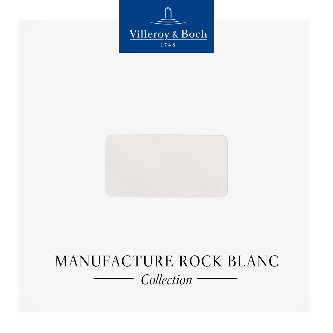 Manufacture Rock Blanc Rectangular Serving Plate