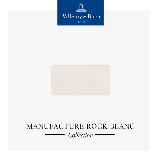 Manufacture Rock Blanc Rectangular Serving Plate