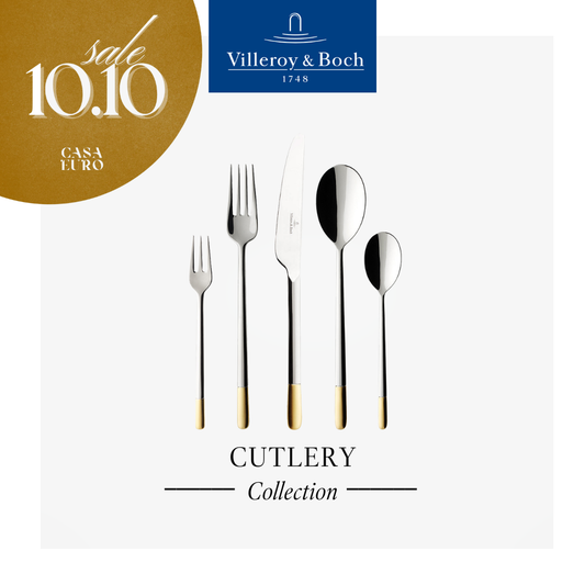 30-PC Ella P. Gold Cutlery Set