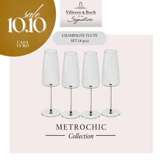 MetroChic Champagne flute, x4