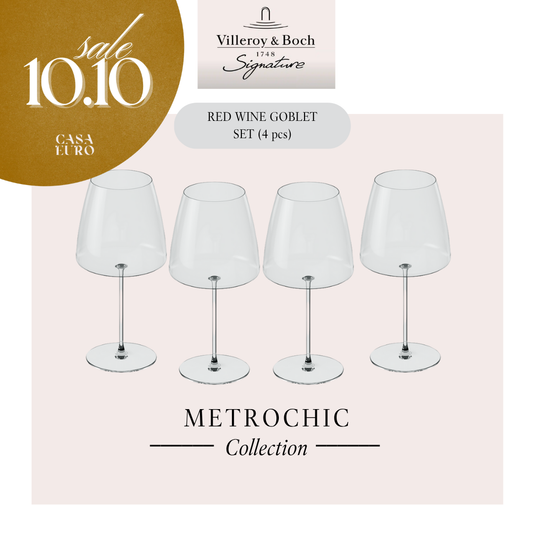 MetroChic Red wine goblet, 4pcs