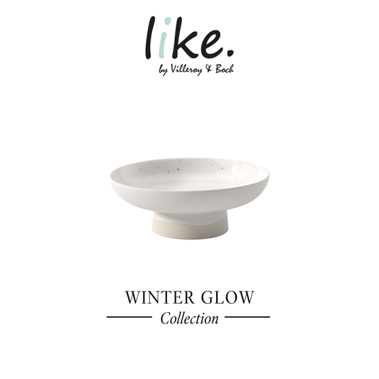 Winter Glow Footed Bowl
