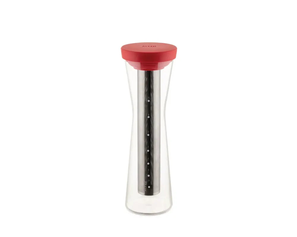 Mazagran: Cold brew coffee carafe, Red