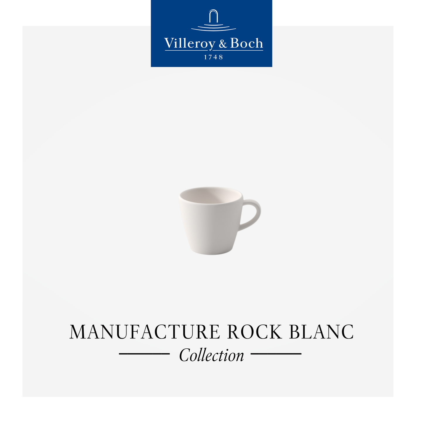 Manufacture Rock Blanc Espresso cup, 0.01l