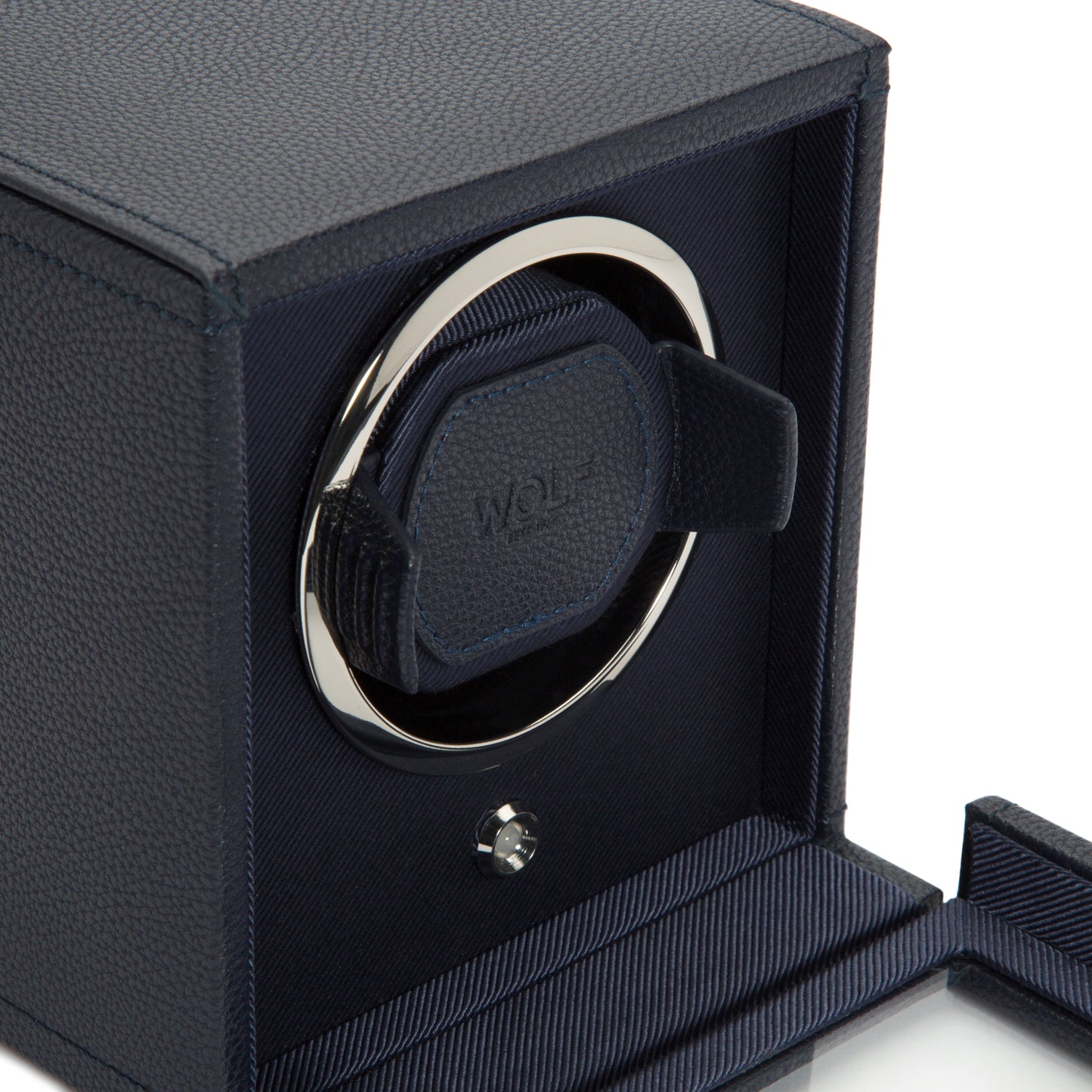 Cub Single Watch Winder With Cover, Navy