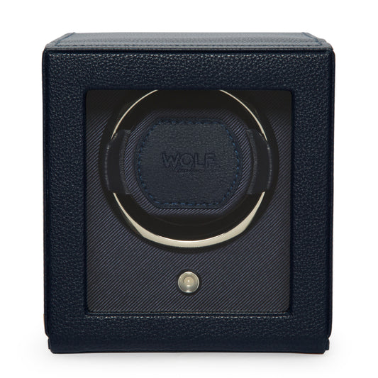 Cub Single Watch Winder With Cover/ Navy