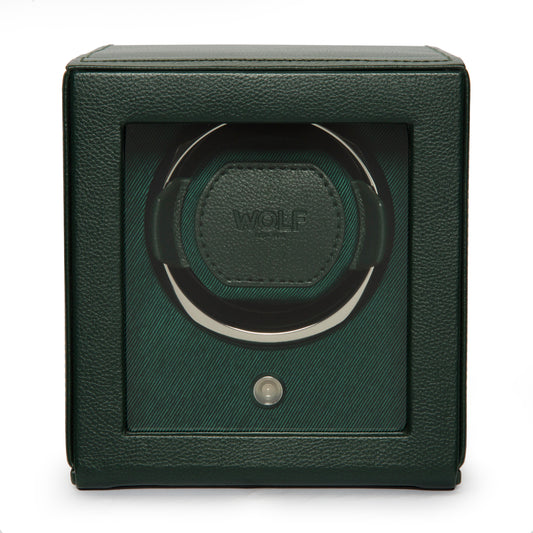Cub Single Watch Winder with Cover, Green